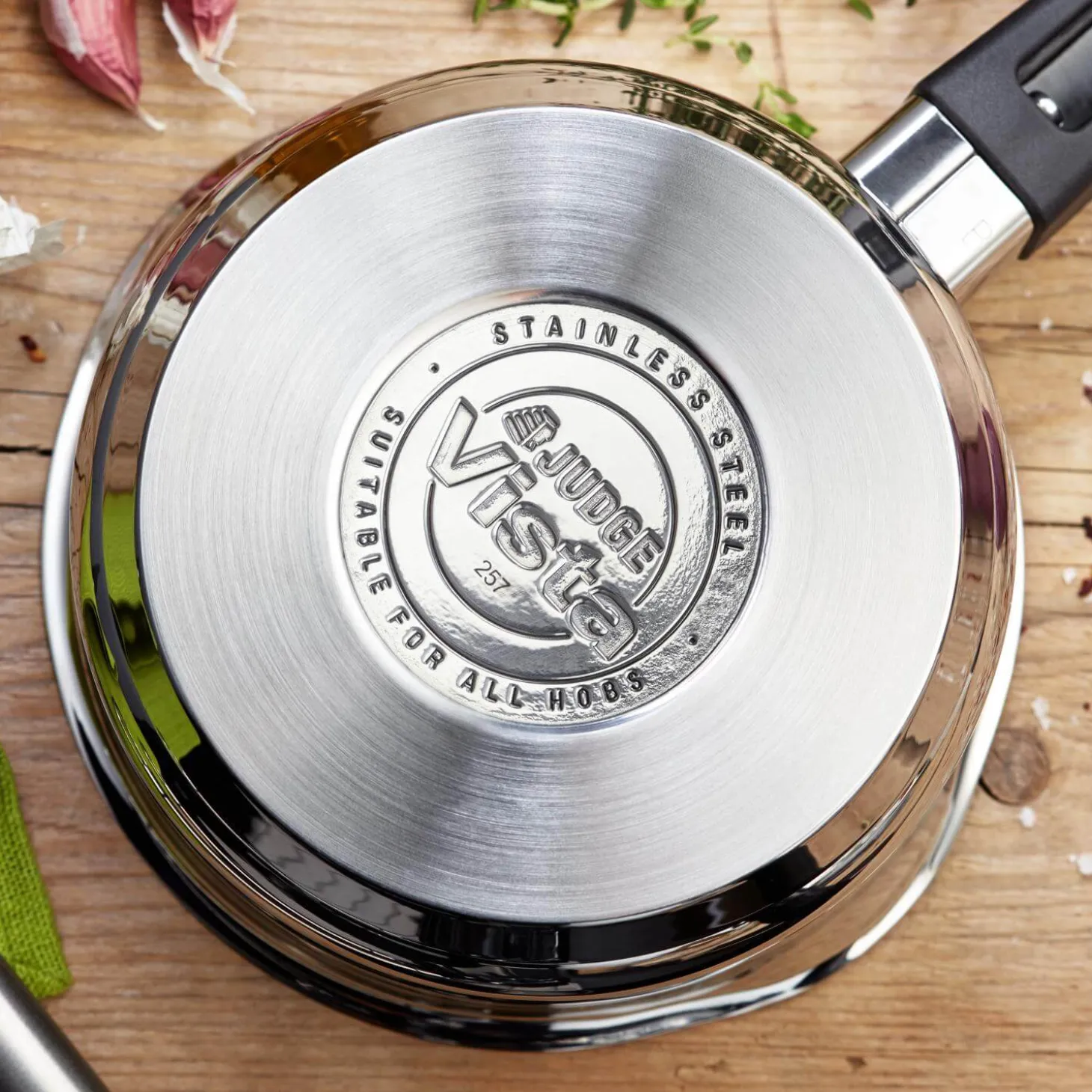 Judge Vista 18cm Stainless Steel Draining Saucepan