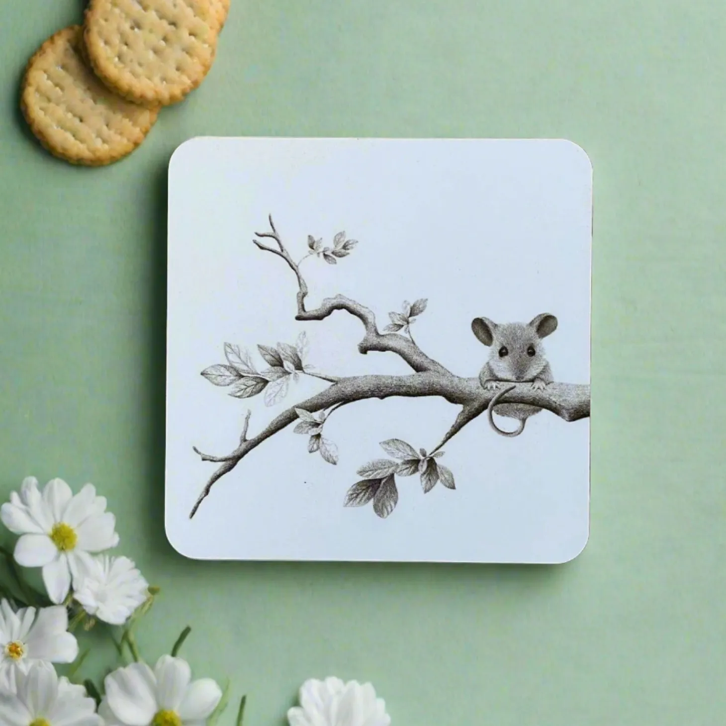 Katherine Sheard Coaster - Mouse On A Branch