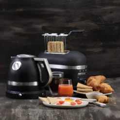 KitchenAid Artisan 5KMT2204BBK 2 Slice Toaster - Cast Iron Black