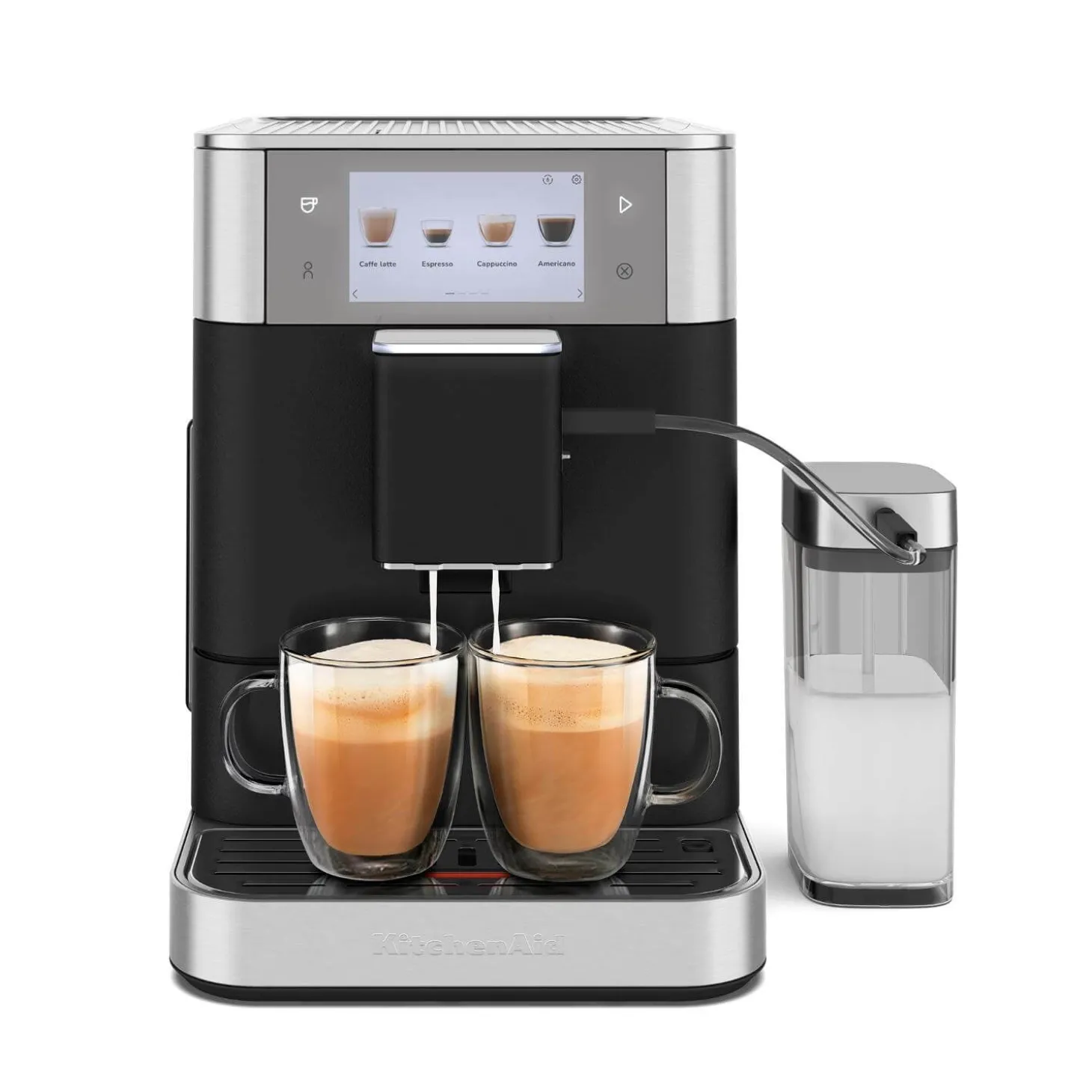 KitchenAid 5KES8558BBK Fully Automatic KF8 Espresso Coffee Machine - Cast Iron Black