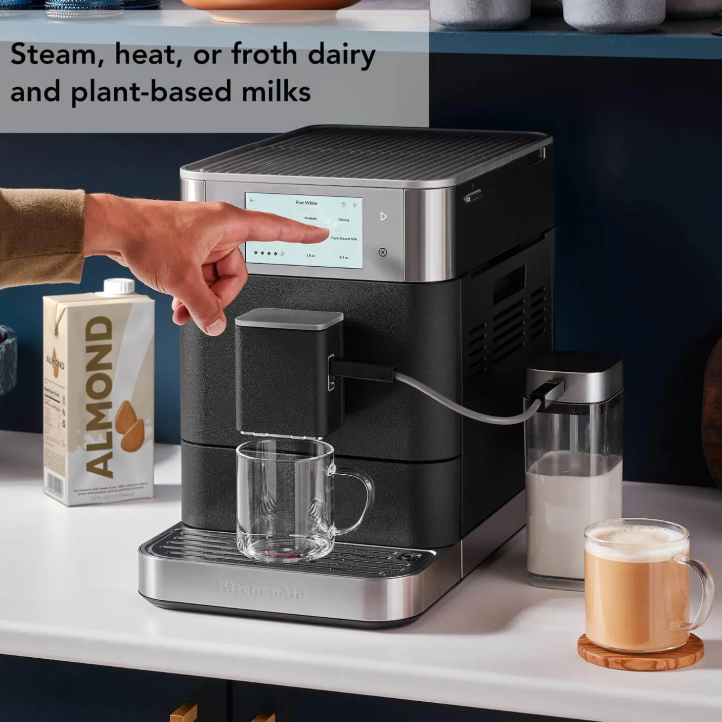 KitchenAid 5KES8558BBK Fully Automatic KF8 Espresso Coffee Machine - Cast Iron Black