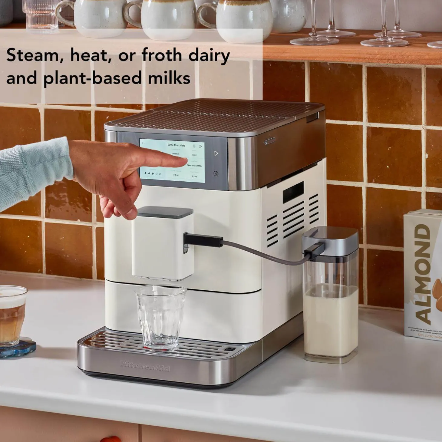 KitchenAid 5KES8558BPL Fully Automatic KF8 Espresso Coffee Machine - Porcelain