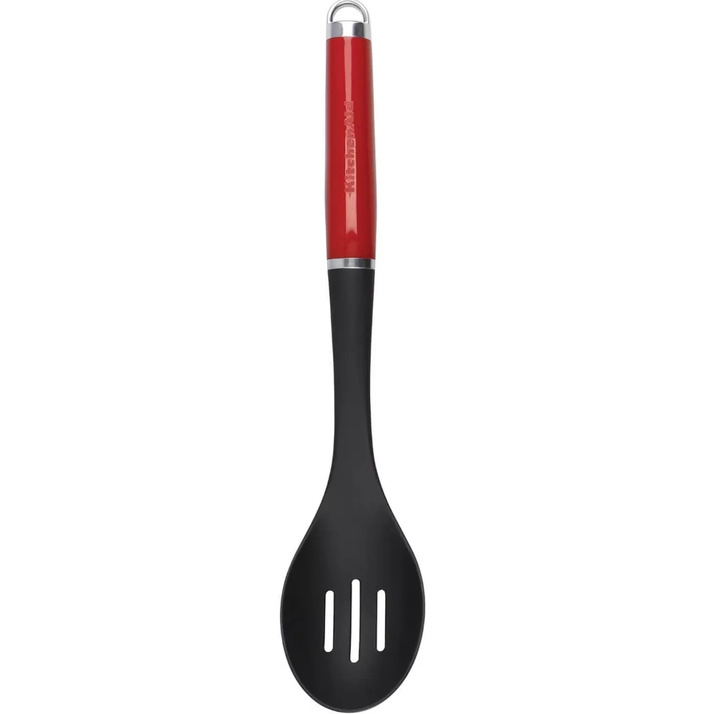 KitchenAid Utensils Plastic Slotted Spoon - Empire Red