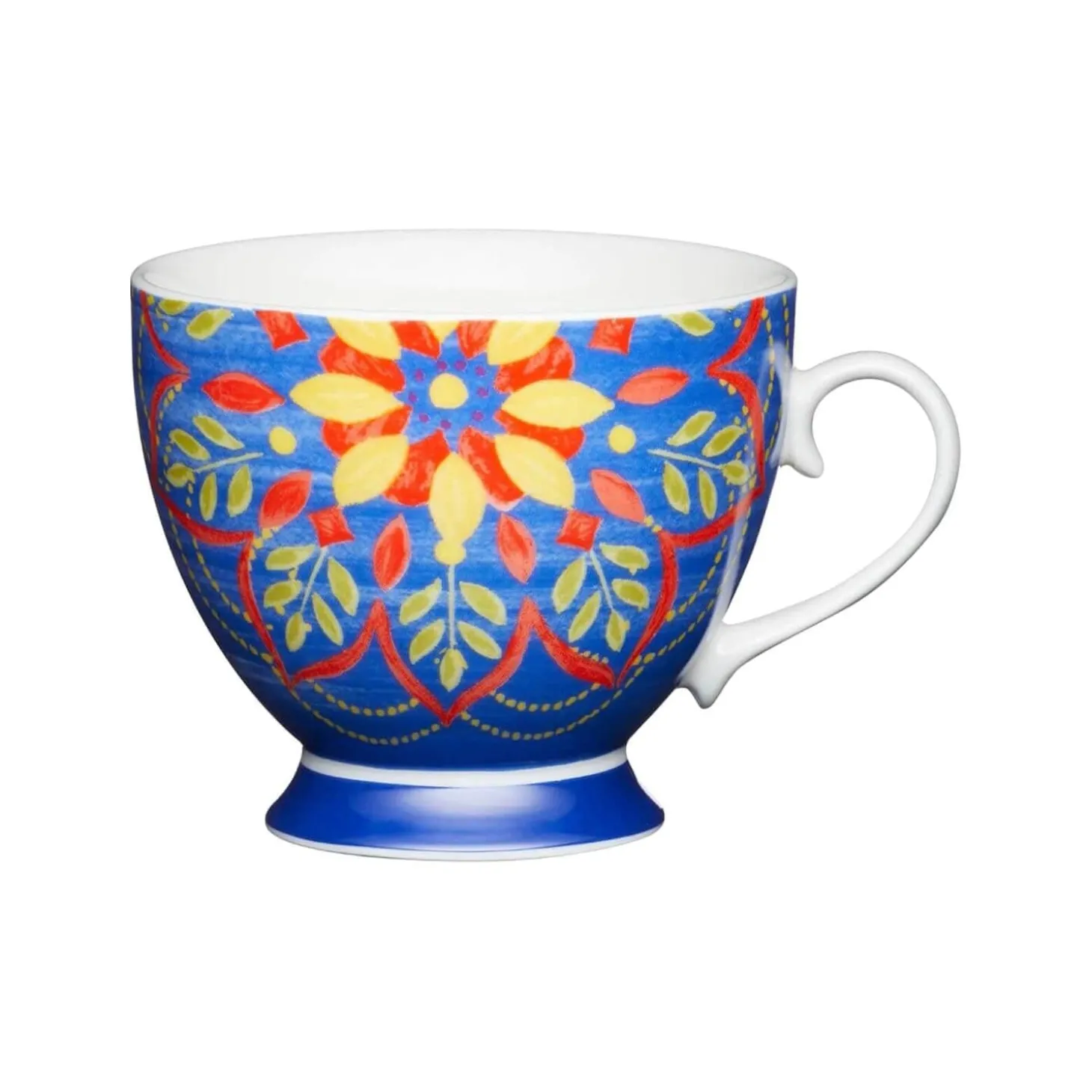 KitchenCraft 400ml Footed Blue - Moroccan Blue