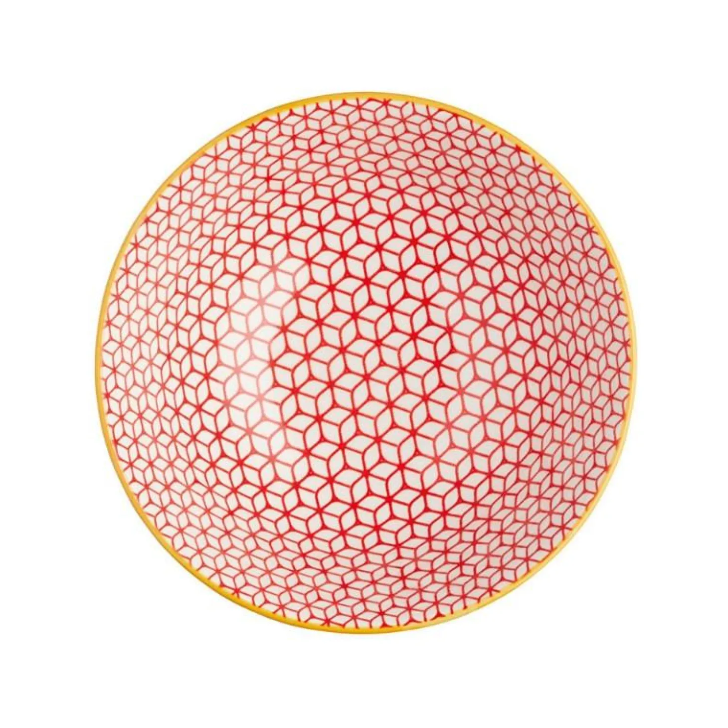 Kitchencraft Stoneware Bowl - Geometric Blue
