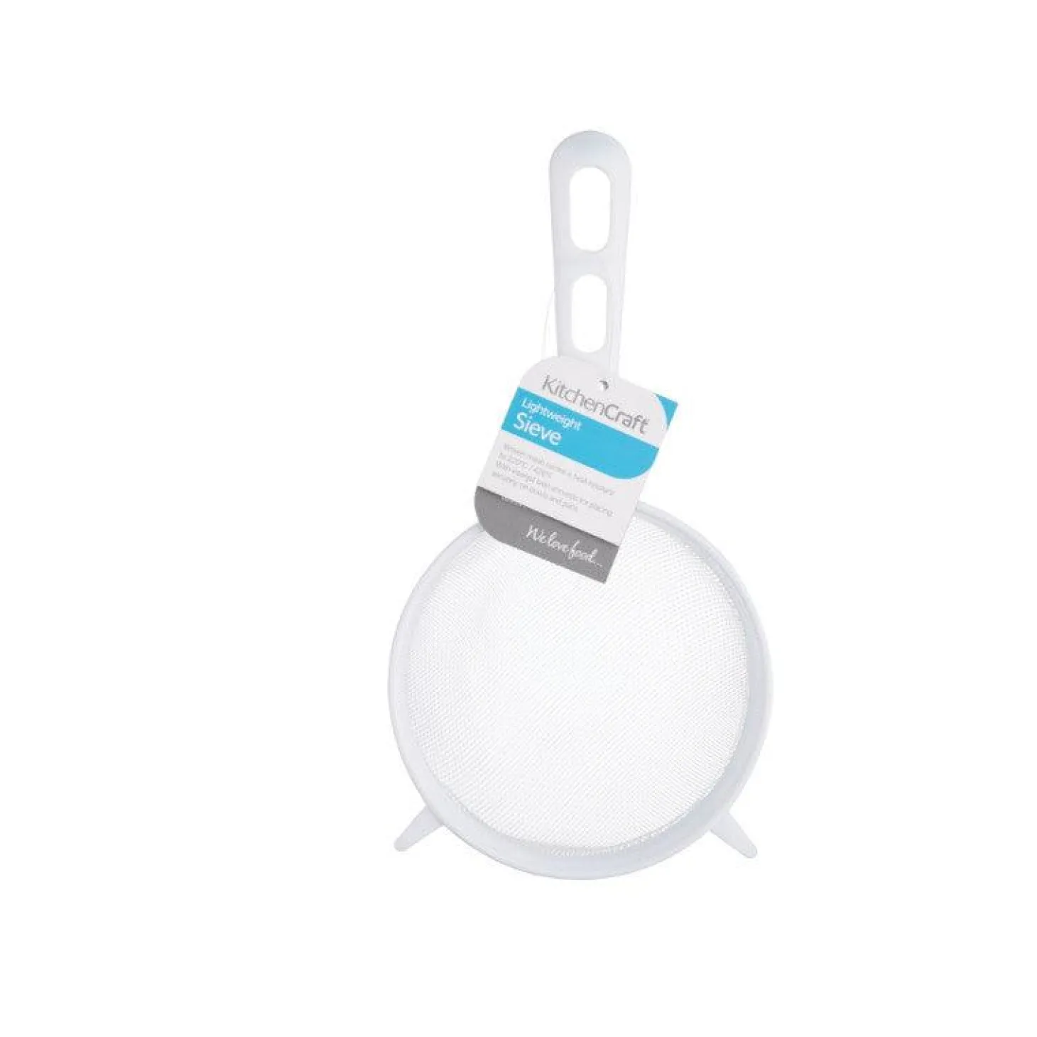 Kitchencraft White Plastic Sieve - 12cm