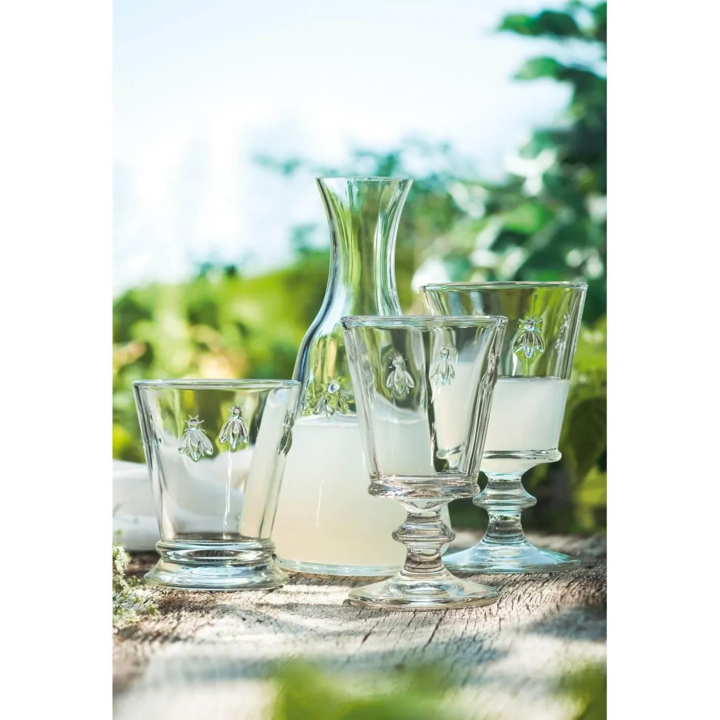 La Rochere Bee Embossed Clear Glass Mug - 270ml