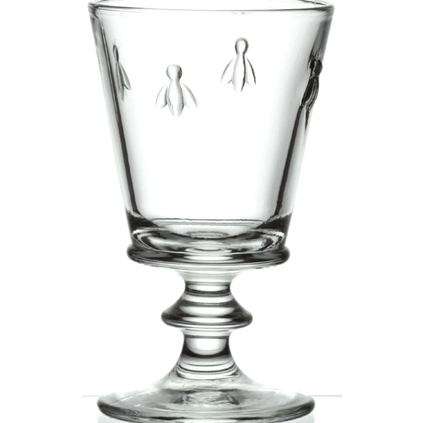 La Rochere Bee Embossed Stemmed Clear Goblet Wine Glass - 240ml