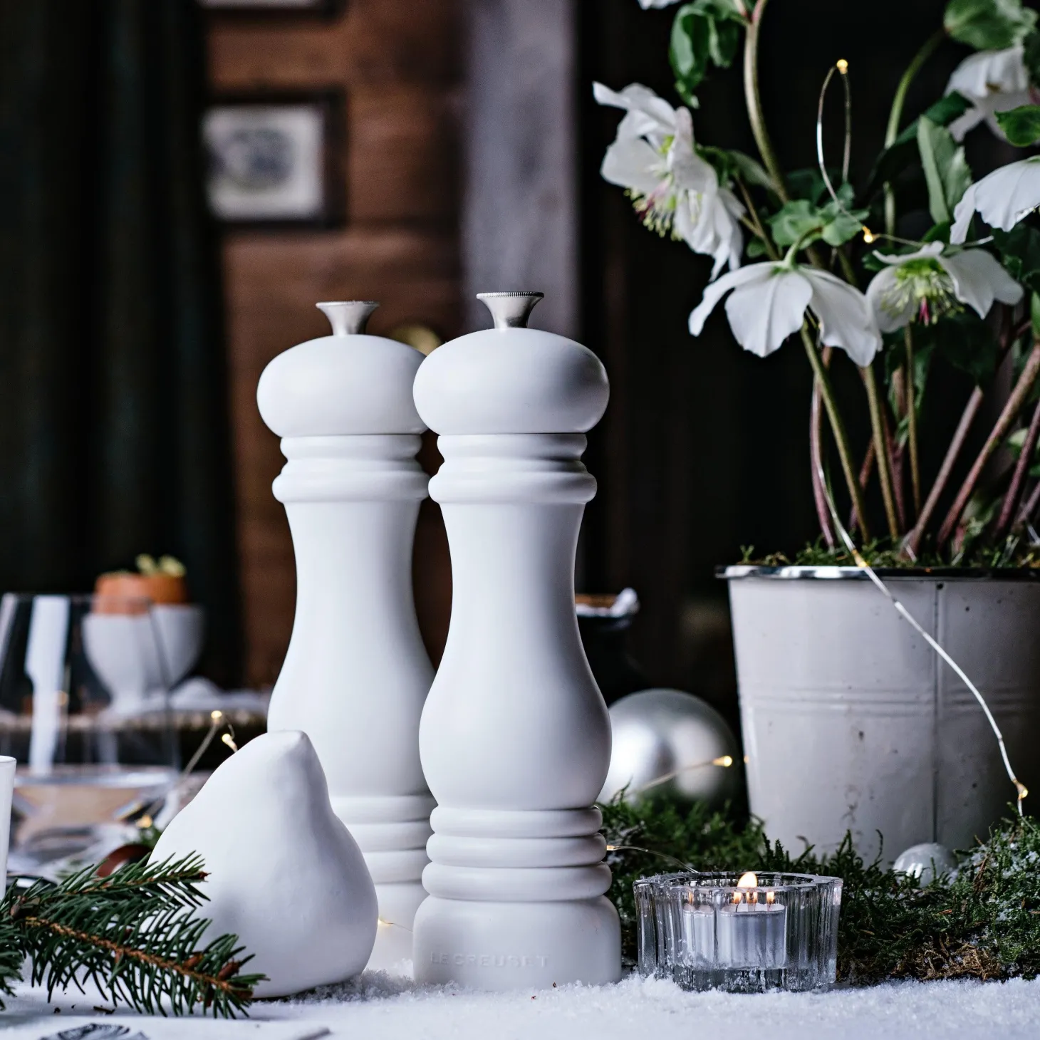 Le Creuset Classic Pepper Mill - White