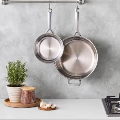 Le Creuset Classic 3-Ply Stainless Steel 20cm Uncoated Frying Pan