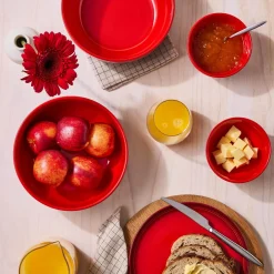 Le Creuset 20cm Stoneware Coupe Serve Bowl - Cerise