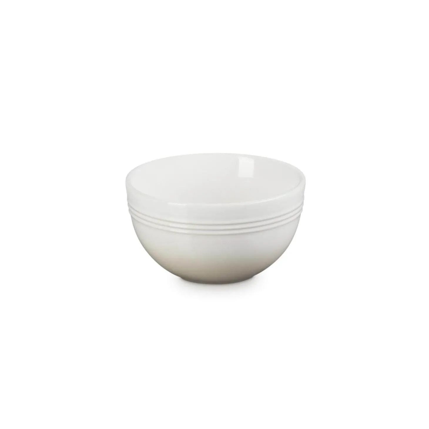 Le Creuset 12cm Stoneware Round Coupe Snack Bowl - Meringue
