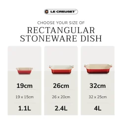 Le Creuset Heritage Stoneware 26cm Rectangular Dish - Sea Salt