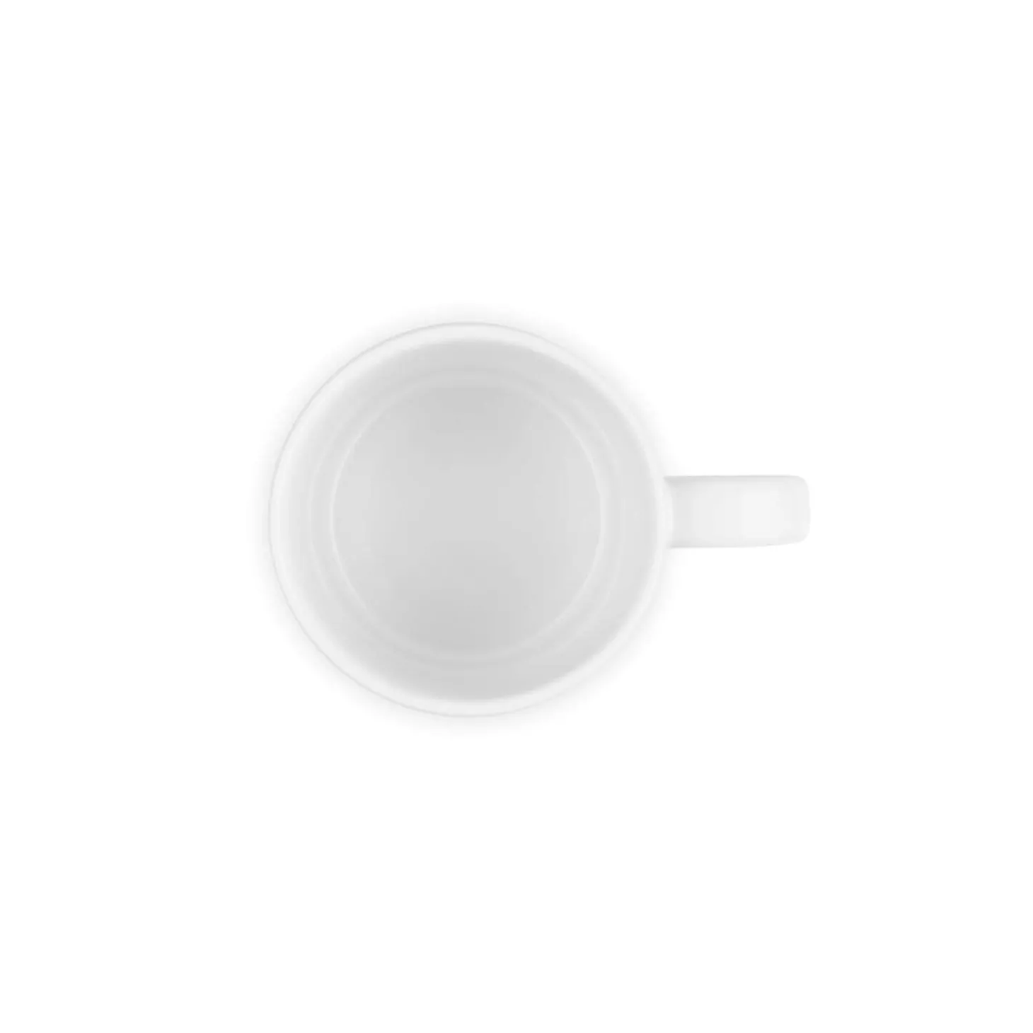 Le Creuset Holly Stoneware Cappuccino Mug - White
