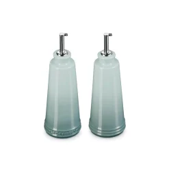 Le Creuset 300ml Stoneware Oil & Vinegar Set - Sea Salt