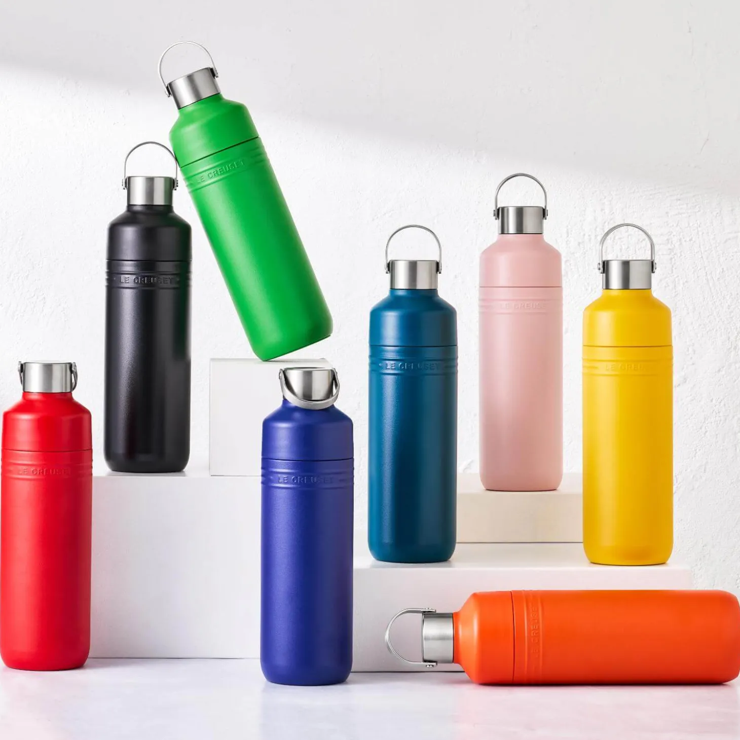 Le Creuset 'On The Go' 1-Litre Insulated Water Bottle - Shell Pink