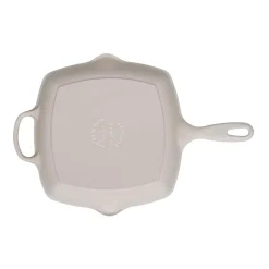 Le Creuset Signature Cast Iron 26cm Square Grillit - Meringue