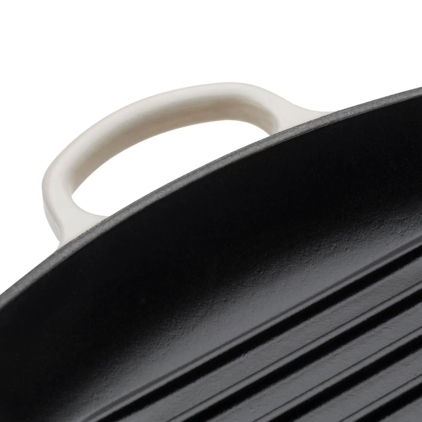 Le Creuset Signature Cast Iron 26cm Square Grillit - Meringue