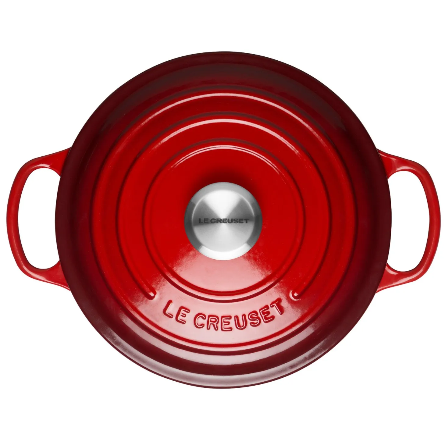 Le Creuset Signature Cast Iron 20cm Round Casserole - Cerise