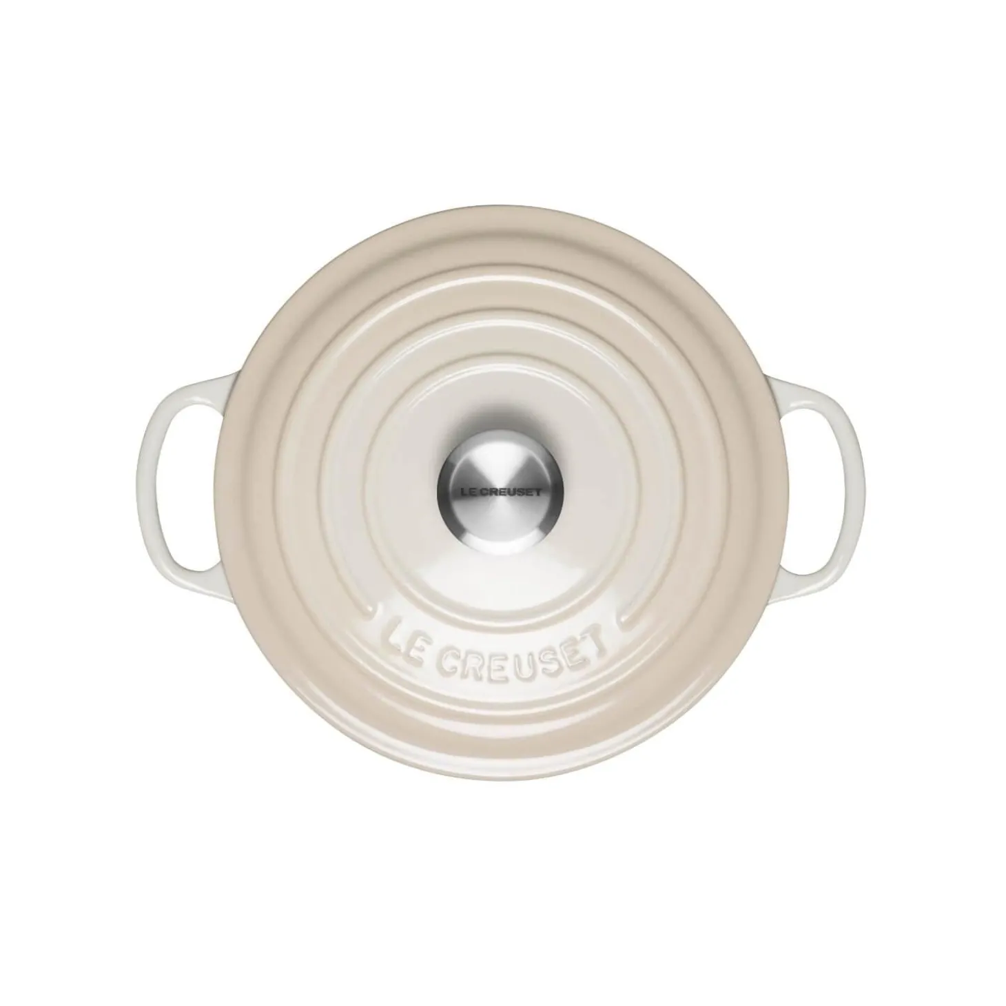 Le Creuset Signature Cast Iron 20cm Round Casserole - Meringue
