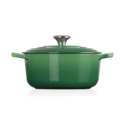 Le Creuset Signature Cast Iron 24cm Round Casserole - Bamboo Green