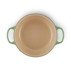 Le Creuset Signature Cast Iron 24cm Round Casserole - Bamboo Green