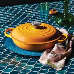 Le Creuset Signature Cast Iron 26cm Shallow Casserole - Nectar