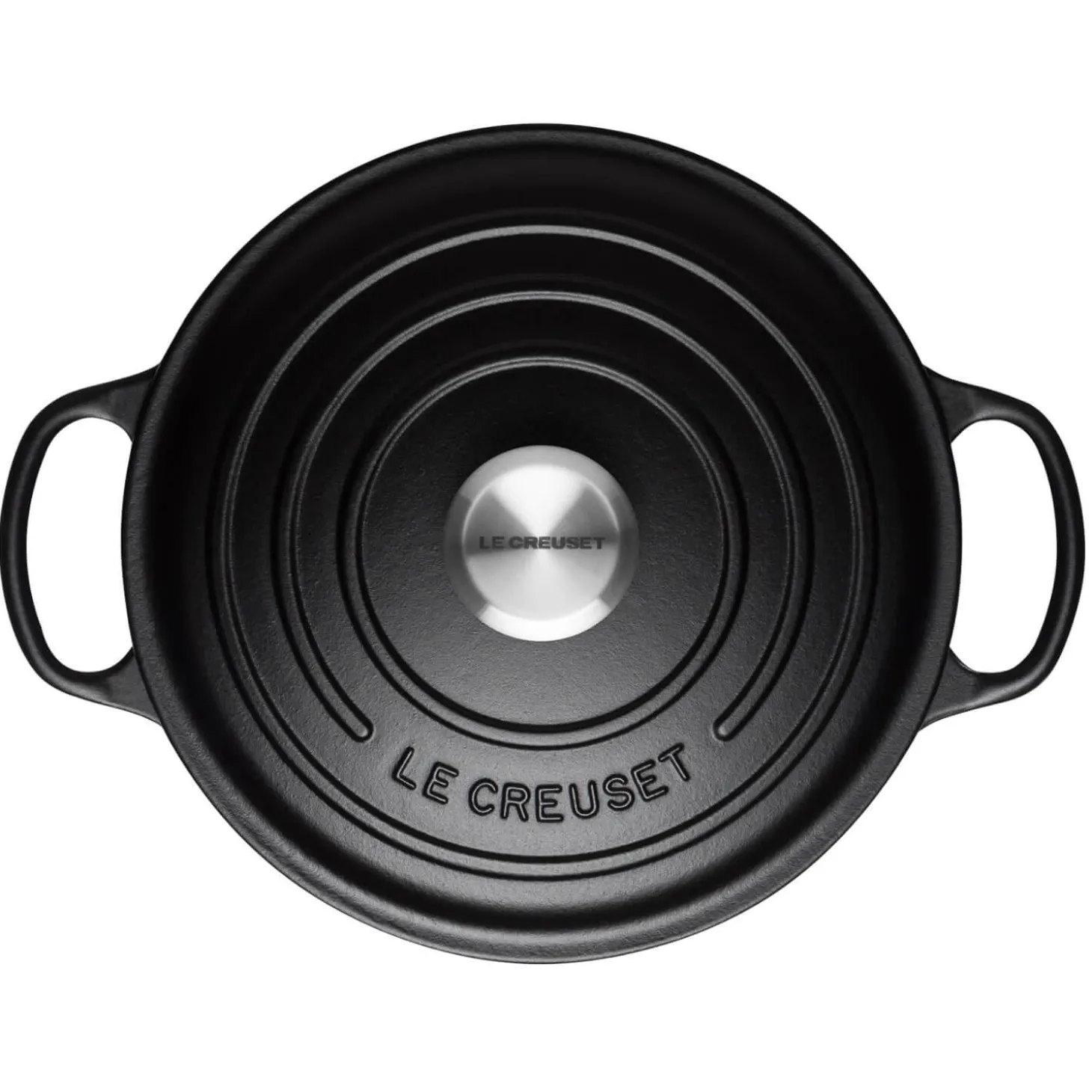 Le Creuset Signature Cast Iron 26cm Round Casserole - Satin Black