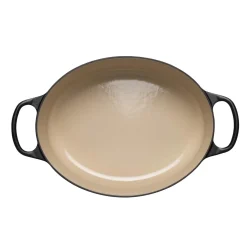 Le Creuset Signature Cast Iron 27cm Oval Casserole - Satin Black
