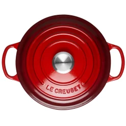 Le Creuset Signature Cast Iron 28cm Round Casserole - Cerise