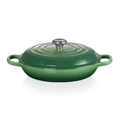 Le Creuset Signature Cast Iron 30cm Shallow Casserole - Bamboo Green