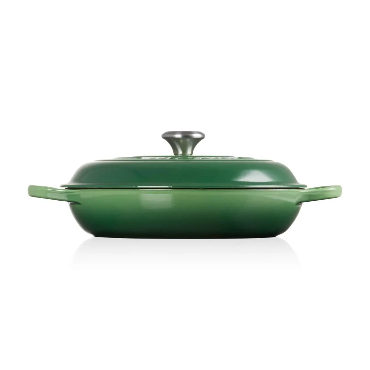 Le Creuset Signature Cast Iron 30cm Shallow Casserole - Bamboo Green