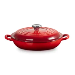 Le Creuset Signature Cast Iron 30cm Shallow Casserole - Cerise