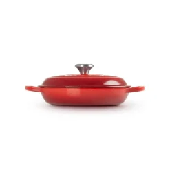 Le Creuset Signature Cast Iron 30cm Shallow Casserole - Cerise