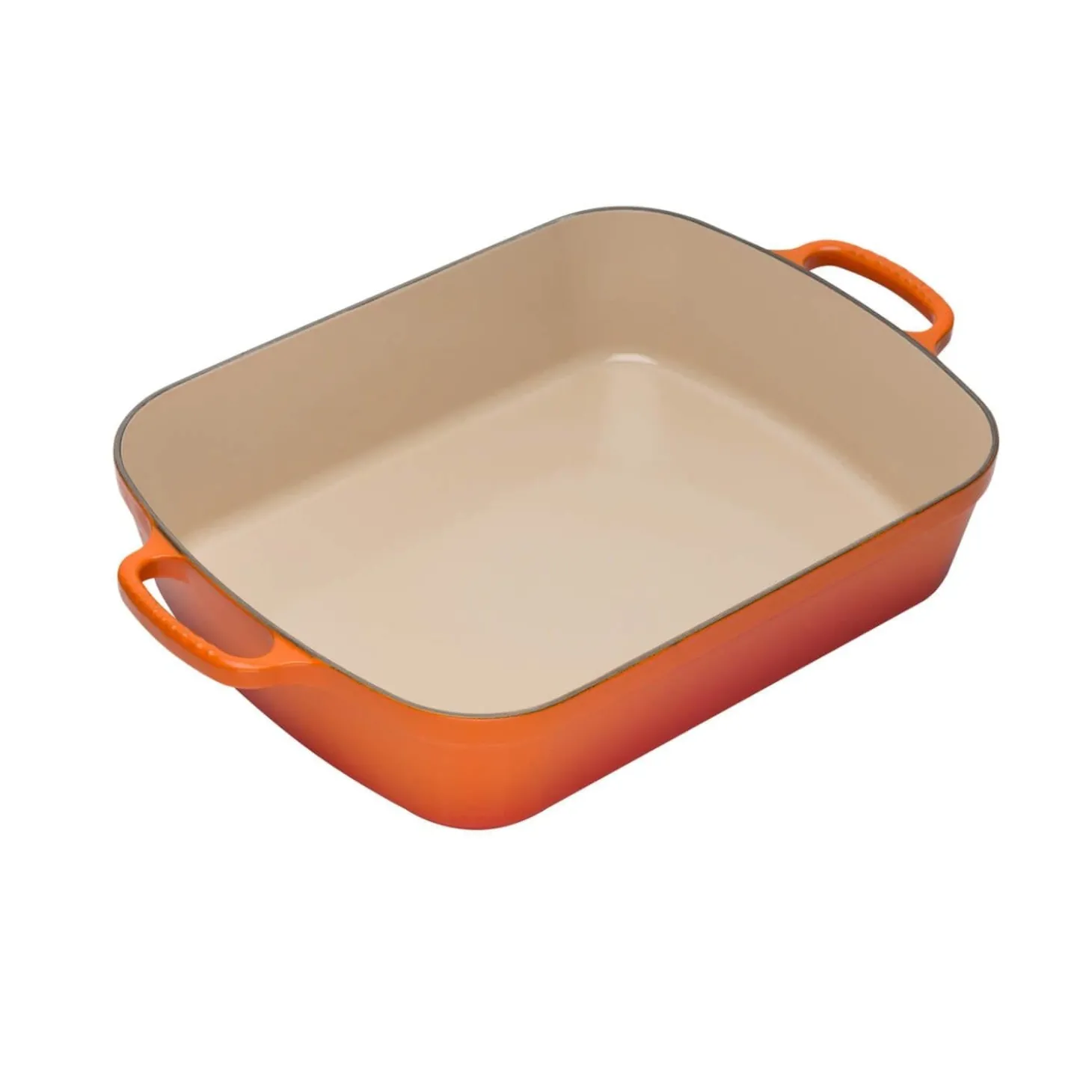 Le Creuset Signature 37cm Cast Iron Roaster - Volcanic