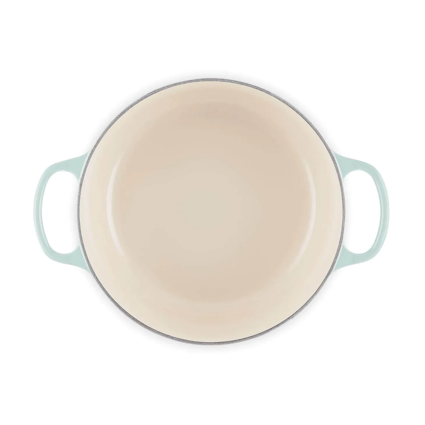 Le Creuset Signature 26cm Cast Iron Round Casserole - Sea Salt