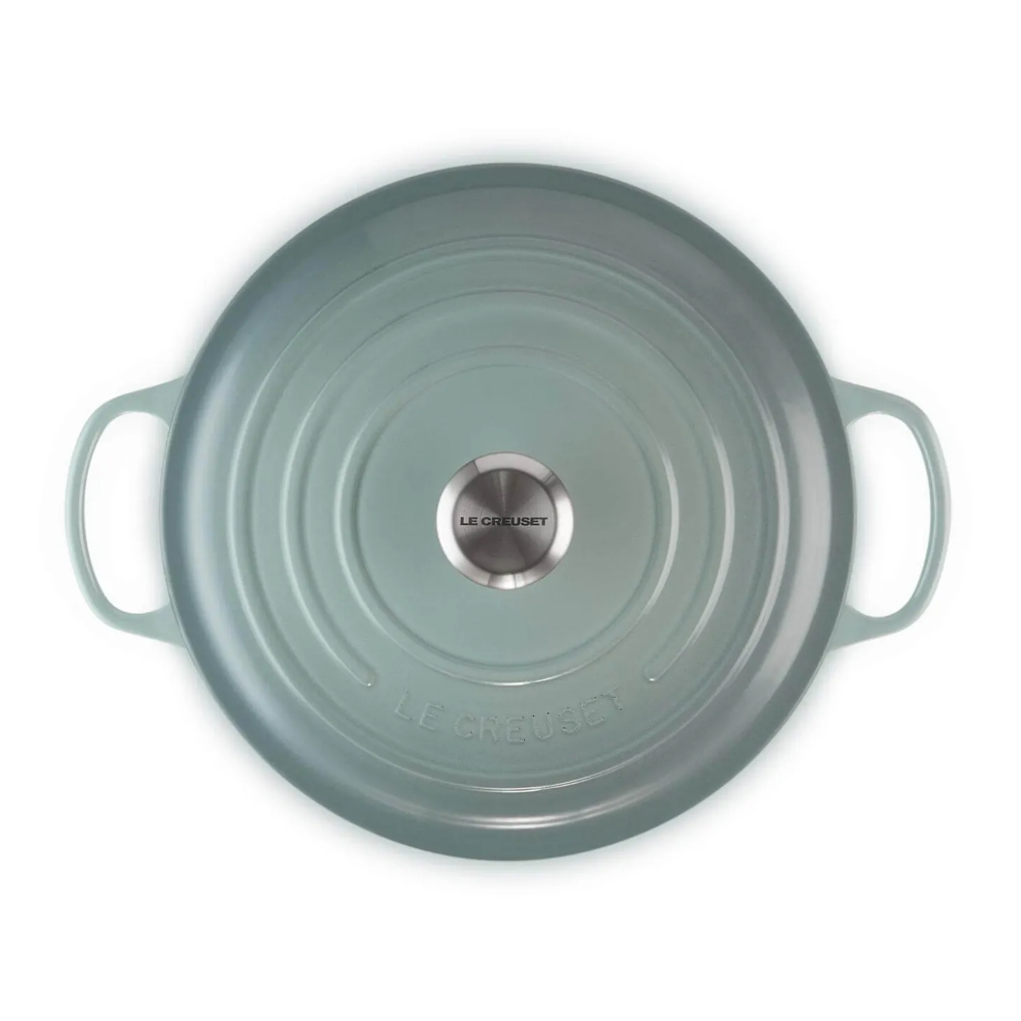 Le Creuset Signature 28cm Cast Iron Round Casserole - Sea Salt