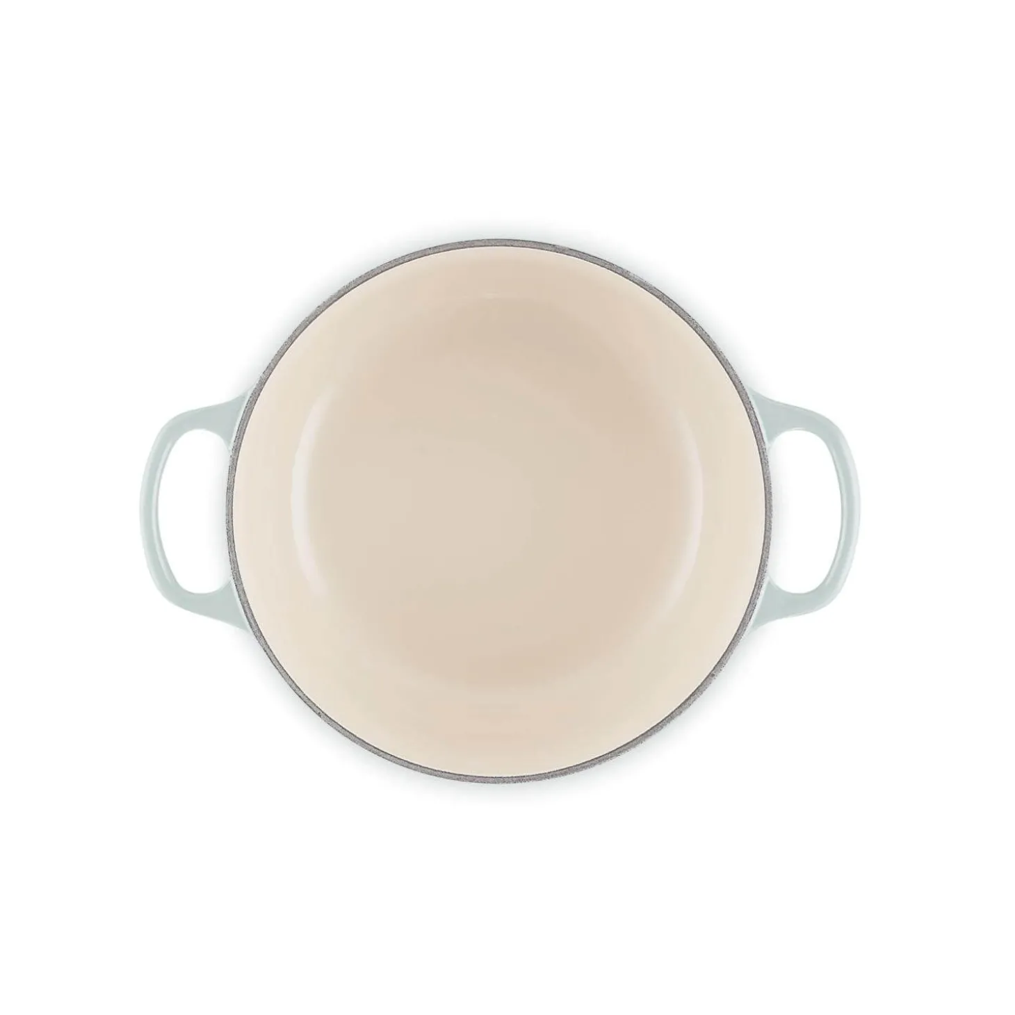 Le Creuset Signature 20cm Cast Iron Round Casserole - Sea Salt
