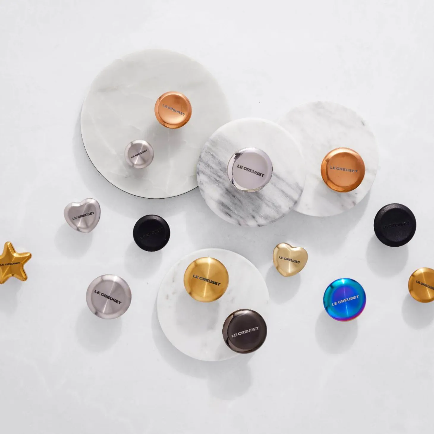 Le Creuset Signature Heart 45mm Knob - Stainless Steel