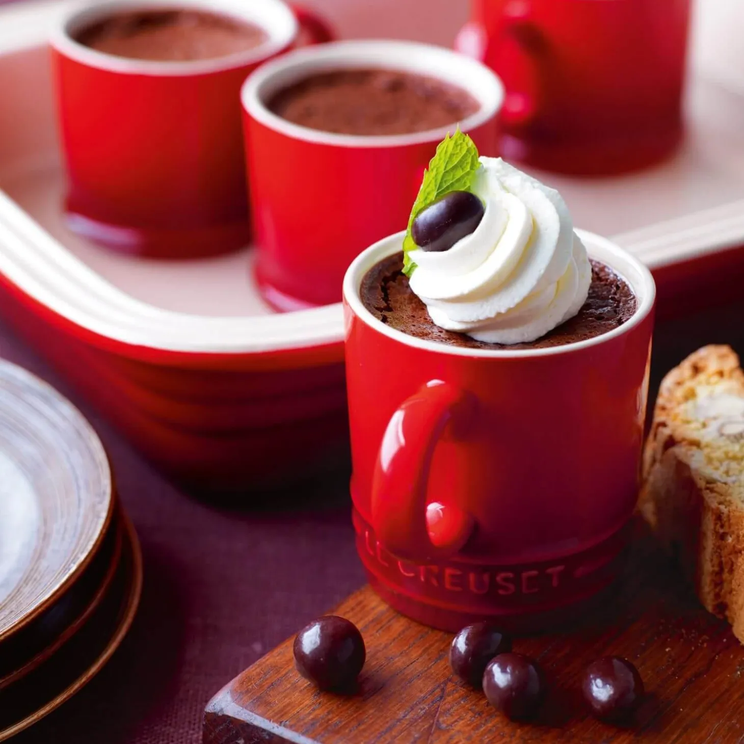 Le Creuset Stoneware Espresso Mug - Cerise