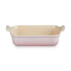 Le Creuset Stoneware Heritage 26cm Rectangular Deep Dish - Shell Pink