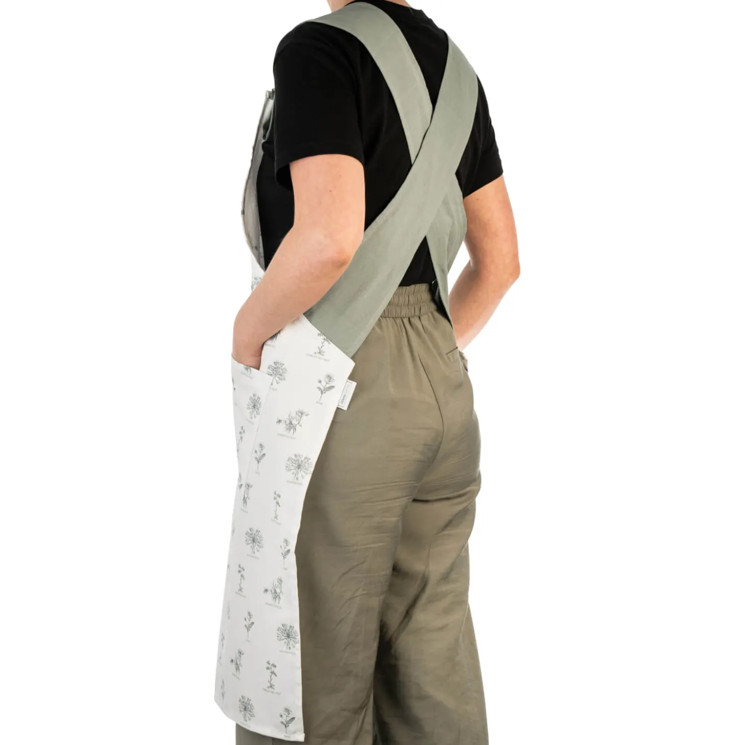 Mary Berry English Garden 100% Cotton Cross Back Apron - Birds