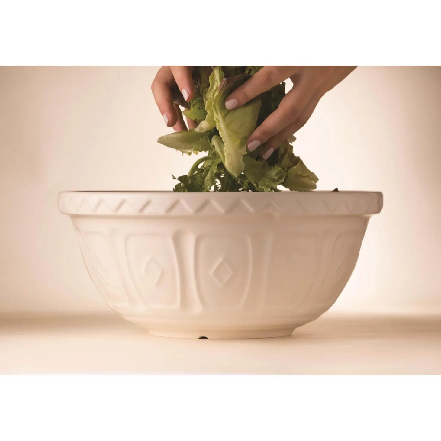 Mason Cash Colour Mix 29cm Stoneware Mixing Bowl - Cream
