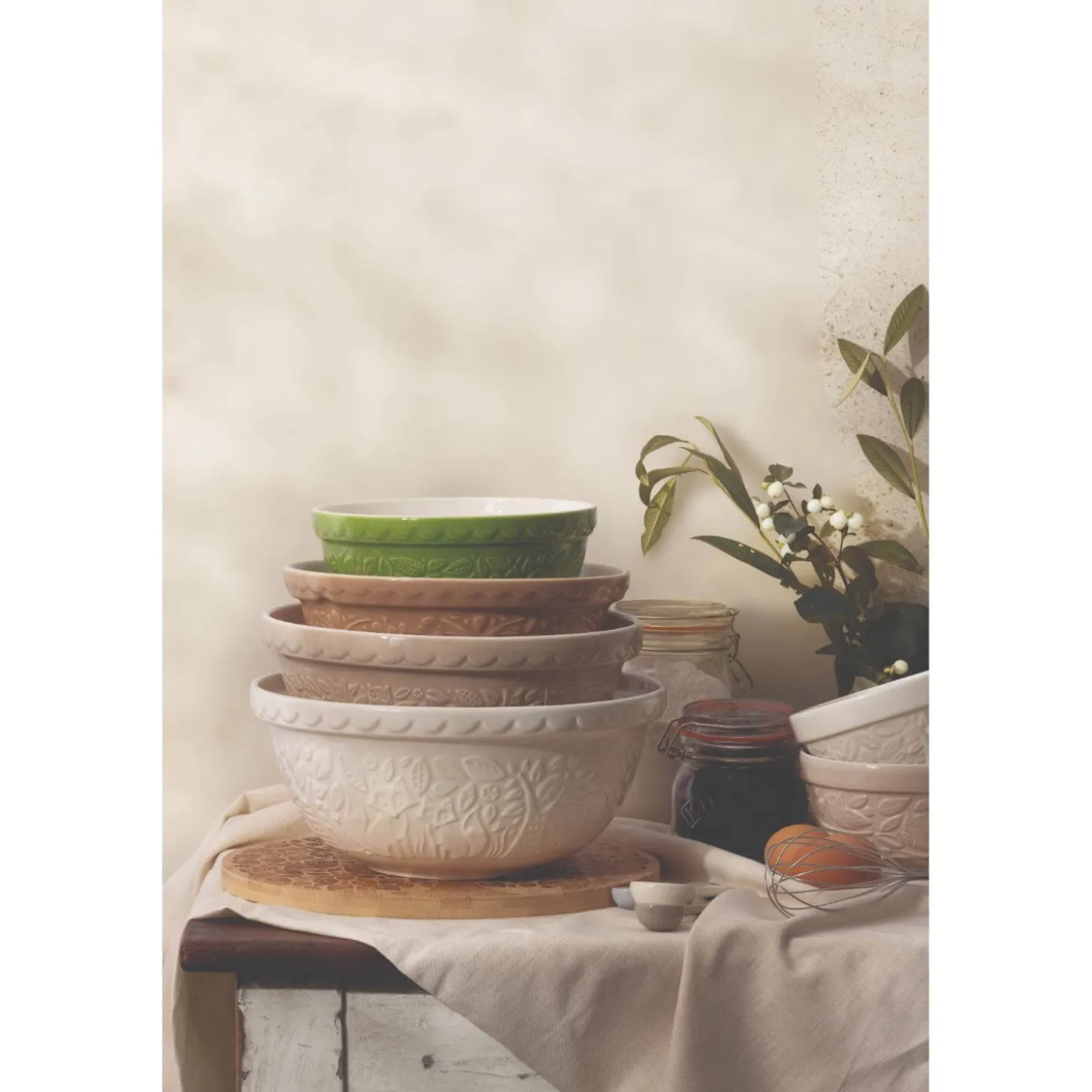 Mason Cash Nautical S24 Stoneware 24cm Mixing Bowl - Light Blue