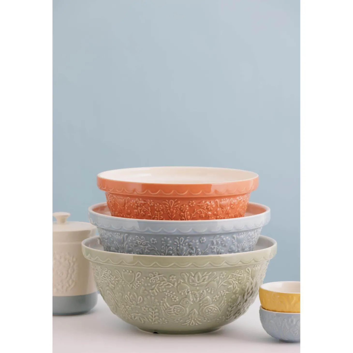 Mason Cash Stoneware Home To Roost S12 29cm Mixing Bowl - Green