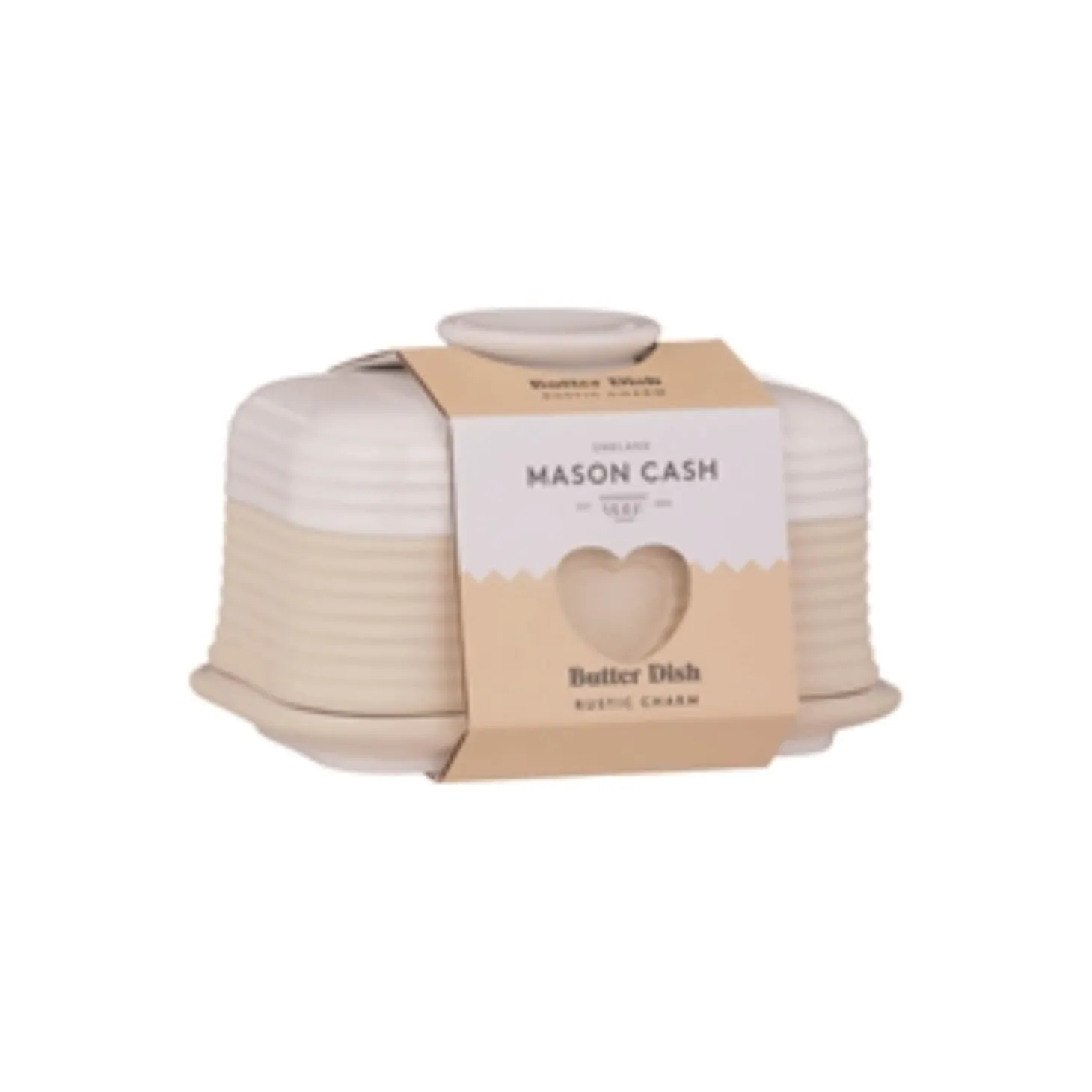 Mason Cash Stoneware Rustic Charm Butter Dish