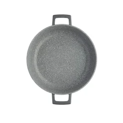 Masterclass Cast Aluminium 28cm Lightweight Round Casserole Dish - Black