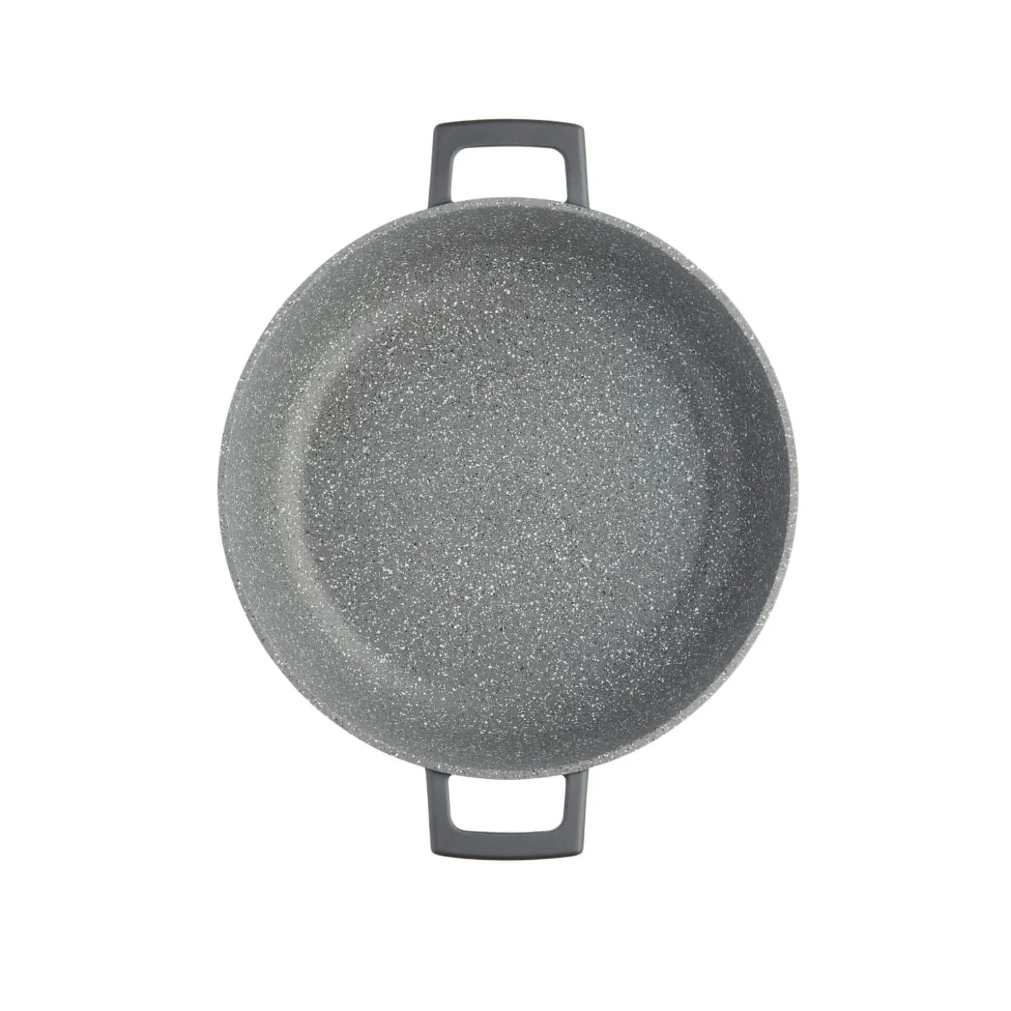 Masterclass Cast Aluminium 28cm Lightweight Round Casserole Dish - Black