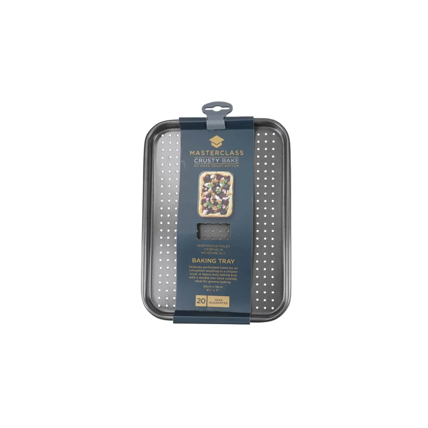 Masterclass Crusty Bake Non-Stick Baking Tray - 24cm