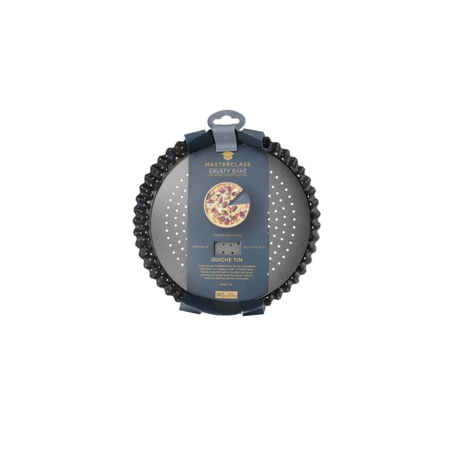 Masterclass Crusty Bake Non-Stick Quiche Tin - 20cm